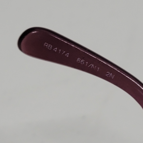 Ray-Ban RB4174 861/N1 Italy Purple Clear Fade Women’s Sunglasses Frames Only main image 7